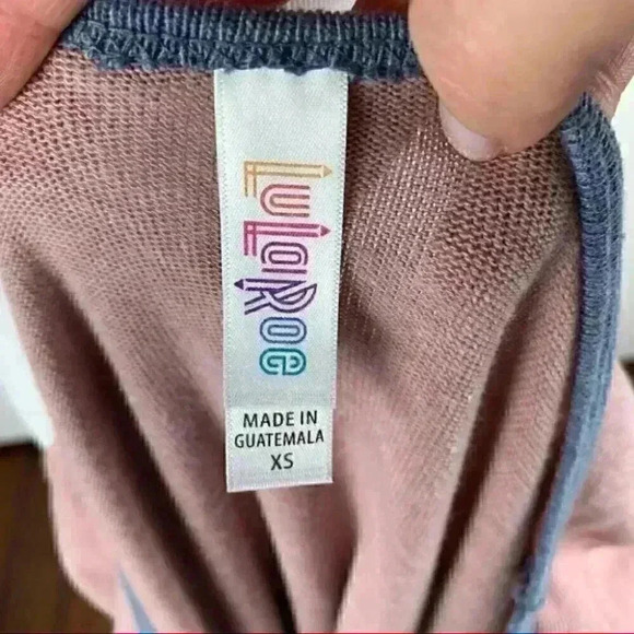 New Lularoe Classic T womans top size XS 4 tunic mauve blue - Picture 10 of 13